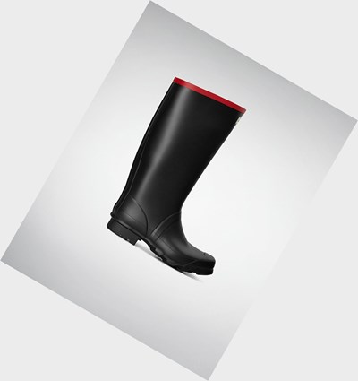 Black Hunter Argyll Full Knee Women's Rain Boots | 761XGOKHY