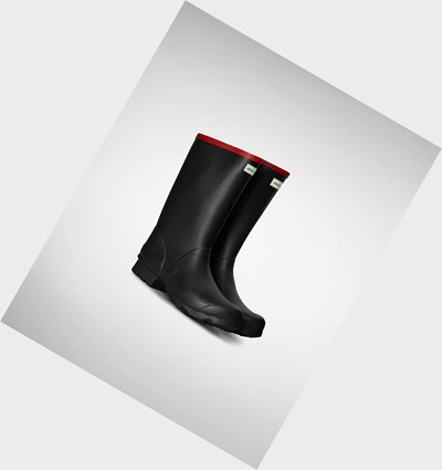 Black Hunter Argyll Women's Rain Boots | 841OTGHBX