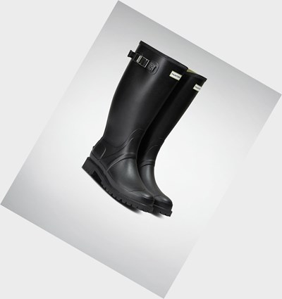 Black Hunter Balmoral Men's Rain Boots | 235ZDFYKU