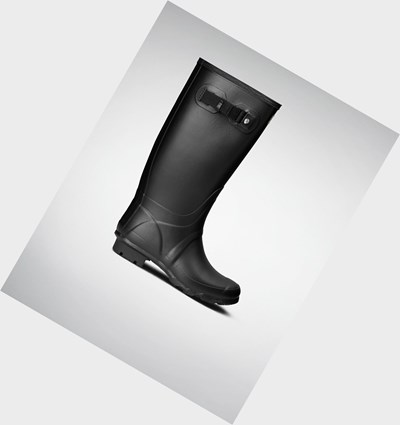 Black Hunter Huntress Leg Women's Rain Boots | 273ALYQON