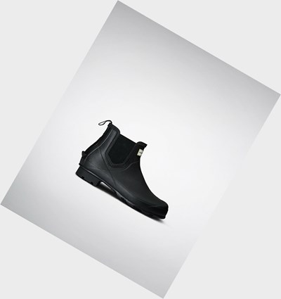 Black Hunter Norris Women's Chelsea Boots | 054EPBLDX