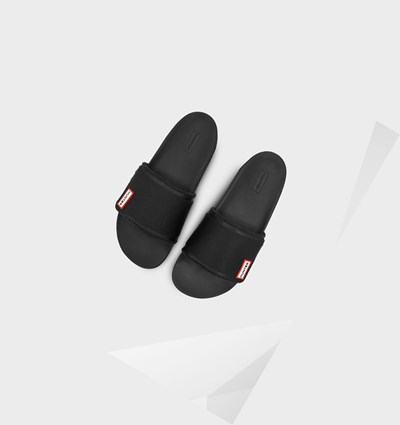 Black Hunter Original Adjustable Women's Slides | 514TQMNPK
