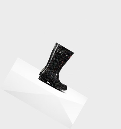 Black Hunter Original Big Giant Glitter Kids' Rain Boots | 479BGJMPH