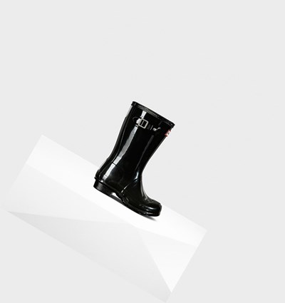 Black Hunter Original Big Gloss Kids' Rain Boots | 153SRNZHW