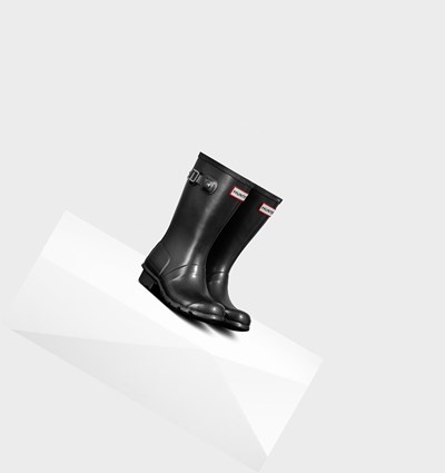 Black Hunter Original Big Pearlized Kids' Rain Boots | 745ZCRSEA