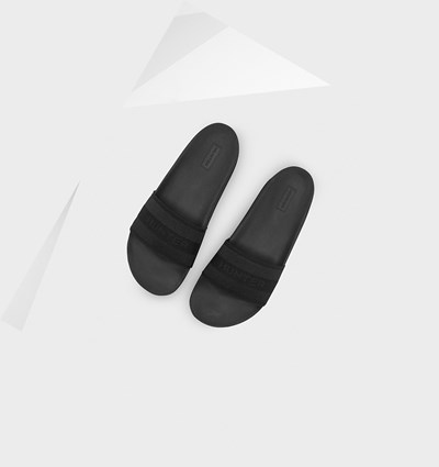 Black Hunter Original Elastic Women's Slides | 153KQVUDX