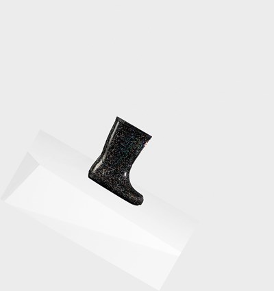 Black Hunter Original First Giant Glitter Kids' Rain Boots | 816VHMTIF