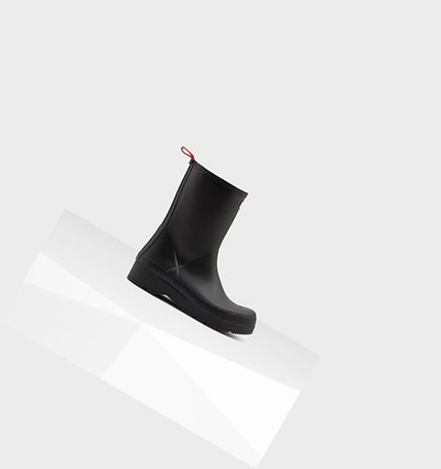 Black Hunter Original Insulated Mid-Height Rain Men's Play Boots | 928BIVFZG