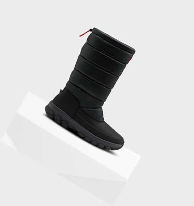 Black Hunter Original Insulated Tall Men's Snow Boots | 942IEYJWM