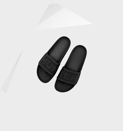 Black Hunter Original Lightweight Moulded Women's Slides | 692UFGTON