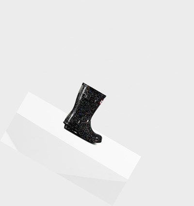Black Hunter Original Little Giant Glitter Kids' Rain Boots | 761UBKJZQ