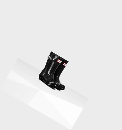 Black Hunter Original Little Gloss Kids' Rain Boots | 294KOZVPQ