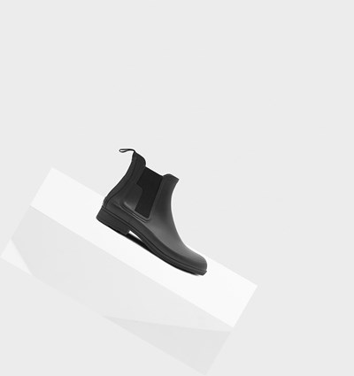 Black Hunter Refined Slim Fit Men's Chelsea Boots | 314ECQDKU