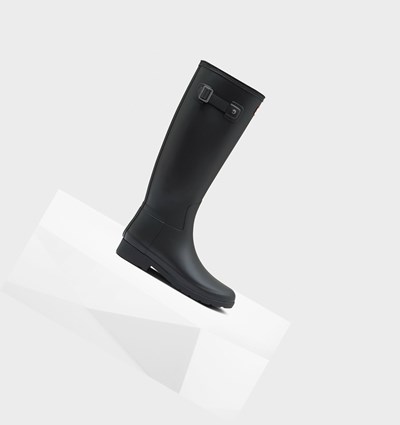 Black Hunter Refined Slim Fit Women's Rain Boots | 951XKOGSZ