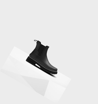 Black Hunter Refined Stitch Detail Women's Chelsea Boots | 083EBOSLY
