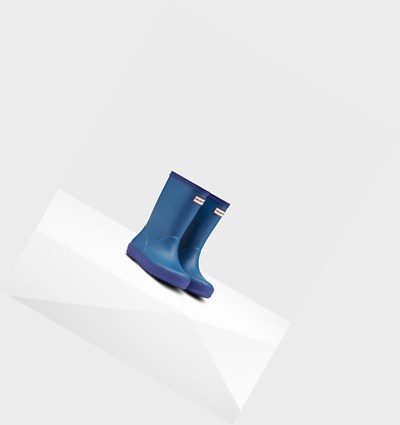 Blue / Blue Hunter Original First Classic Kids' Rain Boots | 596RSXNLF
