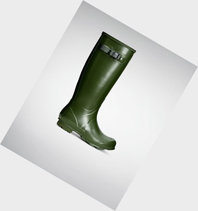Green Hunter Norris Field Women's Rain Boots | 147GJOQLM