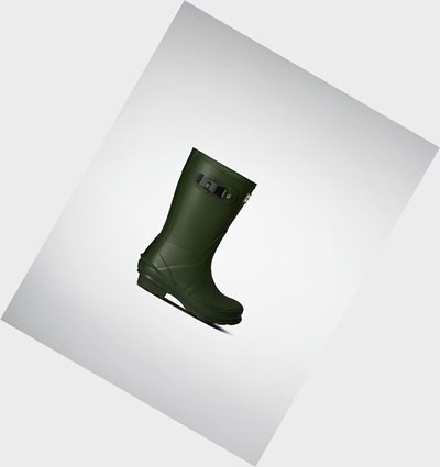 Green Hunter Norris Kids' Rain Boots | 371MNHFGW