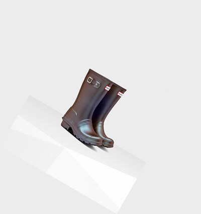 Green Hunter Original Big Nebula Kids' Rain Boots | 426ZYREHI