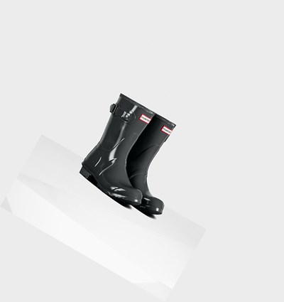 Green Hunter Original Gloss Women's Rain Boots | 973WRMTFI