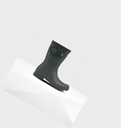 Green Hunter Original Tour Foldable Women's Rain Boots | 476WELFBR
