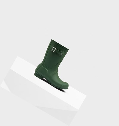Green Hunter Original Women's Rain Boots | 728GHFUWQ