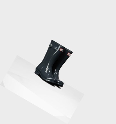 Grey Hunter Original Big Gloss Kids' Rain Boots | 435RLOUFC