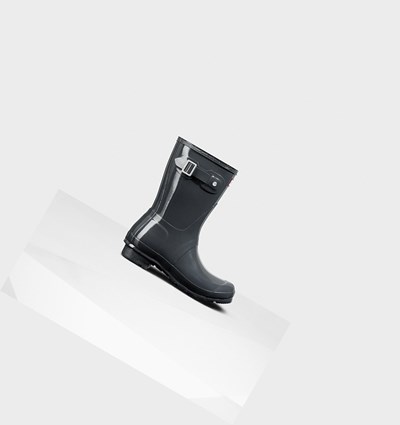 Grey Hunter Original Gloss Women's Rain Boots | 517HGRNIB