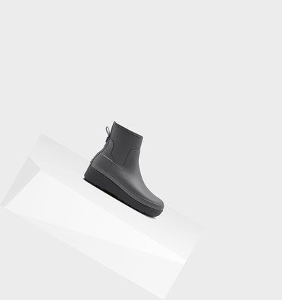 Grey Hunter Refined Slim Fit Neoprene Chelsea Women's Creeper Boots | 768LWCAQZ