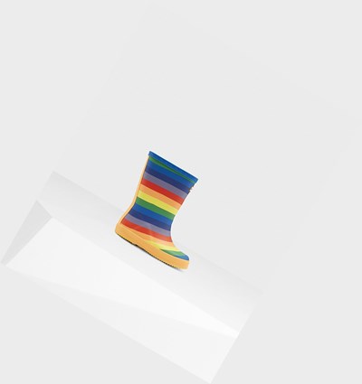 Multicolor Hunter Original First Classic Rainbow Kids' Rain Boots | 846VHJNLX