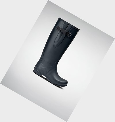 Navy Hunter Norris Field Women's Rain Boots | 041GHUJQP