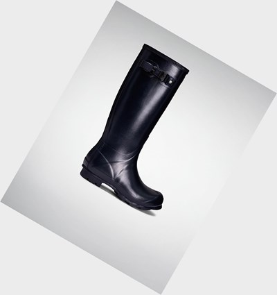 Navy Hunter Norris Field Women's Rain Boots | 382IXKNWT