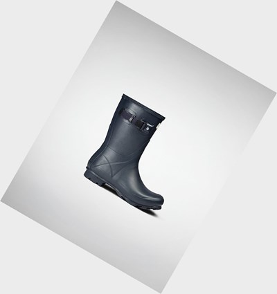 Navy Hunter Norris Field Women's Rain Boots | 827ETBDWV