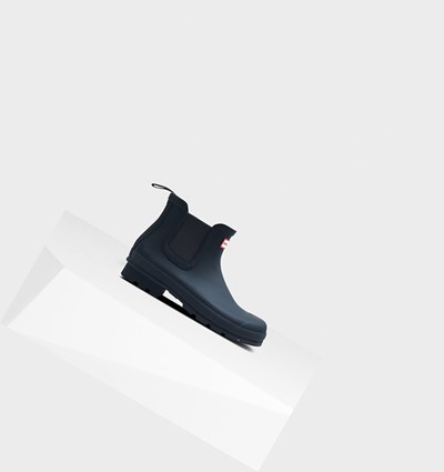 Navy Hunter Original Men's Chelsea Boots | 538WJTOEI
