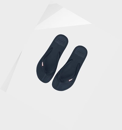 Navy Hunter Original Women's Flip Flops | 758BGSJWI