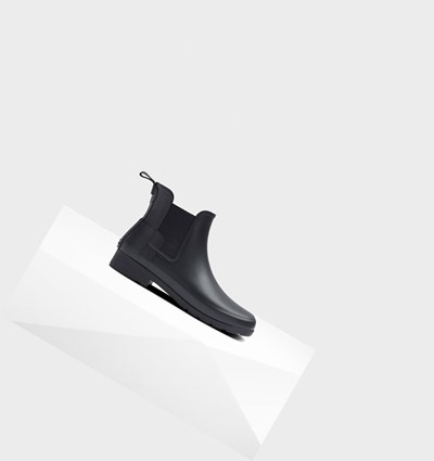Navy Hunter Refined Slim Fit Women's Chelsea Boots | 461BGPESH