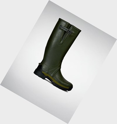 Olive Hunter Balmoral Adjustable 3Mm Neoprene Men's Rain Boots | 217GRNWCK