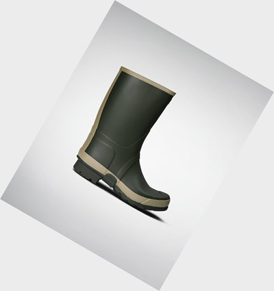 Olive Hunter Gardener Men's Rain Boots | 289QVURJA