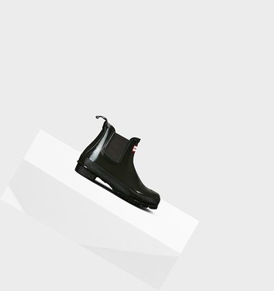 Olive Hunter Original Gloss Women's Chelsea Boots | 213KVYWFS