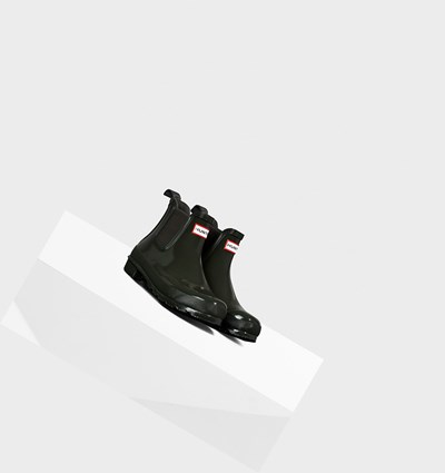 Olive Hunter Original Gloss Women's Chelsea Boots | 519EADKXF