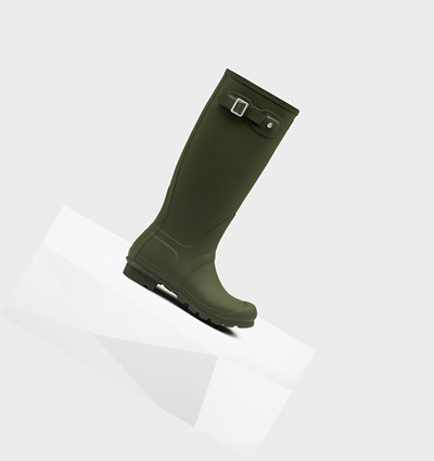 Olive Hunter Original Women's Rain Boots | 930CHDWRV