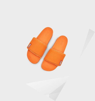 Orange Hunter Original Adjustable Men's Slides | 482WAOKGD