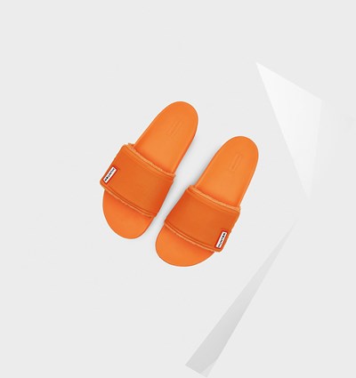 Orange Hunter Original Adjustable Women's Slides | 912VEQUZL