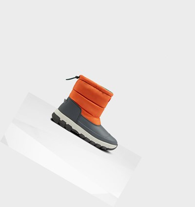 Orange Hunter Original Insulated Short Women's Snow Boots | 371KYHXLI