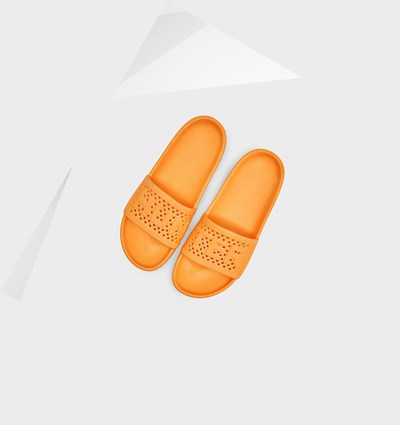 Orange Hunter Original Lightweight Moulded Women's Slides | 280MAKFHB