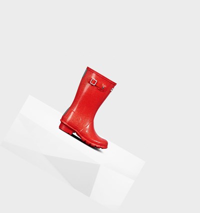Orange Red Hunter Original Big Starcloud Kids' Rain Boots | 620GPWTNR