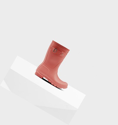 Pink Hunter Original Women's Rain Boots | 920LTNJVC
