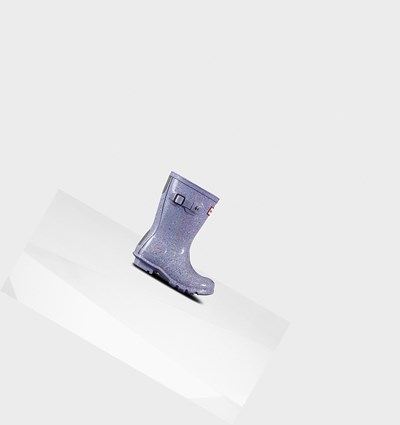 Purple Hunter Original Little Giant Glitter Kids' Rain Boots | 946IUZQME