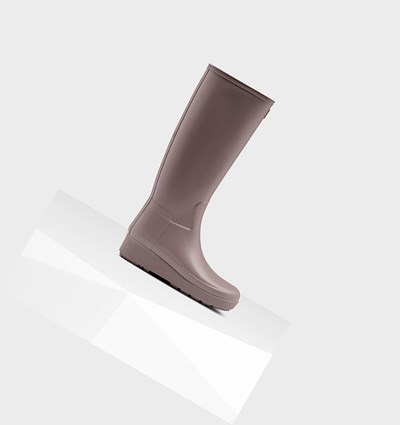 Purple Hunter Refined Slim Fit Tall Women's Creeper Boots | 712XIBEOZ