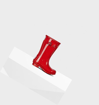 Red Hunter Original Big Gloss Kids' Rain Boots | 095NTDBSI